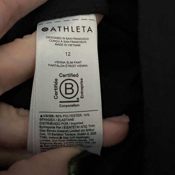 Athleta Women's  Black Straight Leg Pants - Picture 10 of 10